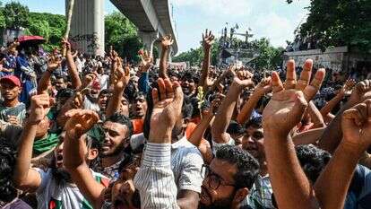 ההפגנות בבנגלדש. | AFP