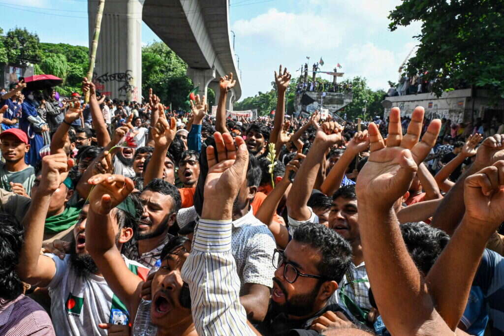 ההפגנות בבנגלדש. | AFP