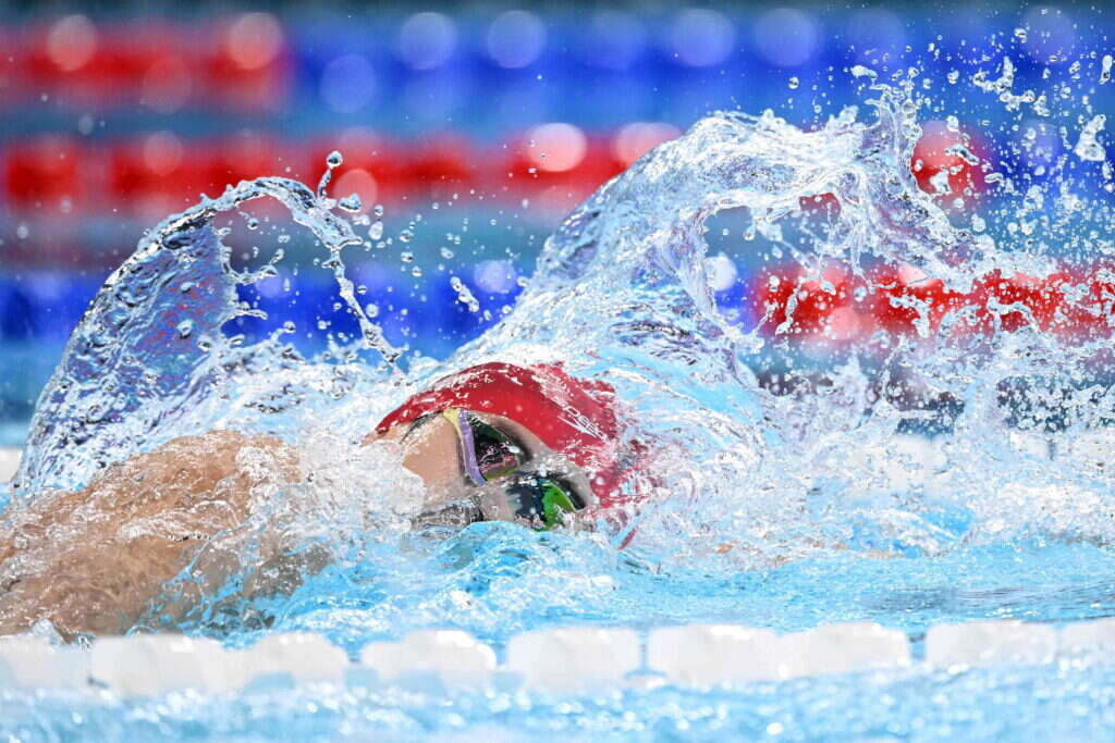 השחייה היא לא אותו דבר. שחיין באולימפיאדת פריז 2024. | AFP