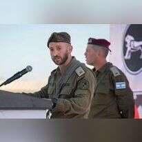 תא"ל ברק חירם בטקס חילופי מפקדי עוצבת הבזק (99). | דובר צה"ל