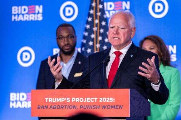 מושל מינסוטה, טים וולז. | Gettey Images via AFP