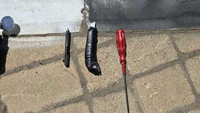 הסכין ששימשה את המחבל. | משטרת ישראל