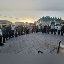 קבורת ספר התורה שנשרף בתחנת שדרות בשמחת תורה. | דוברות המשטרה