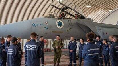 הרמטכ"ל הרצי הלוי בבסיס חיל האוויר בתל-נוף, היום. | דובר צה"ל