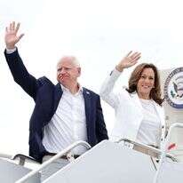 אסור שישראל תהפוך לנושא של מפלגה אחת. האריס עם וולז בוויסקונסין, שלשום. | איי.אף.פי