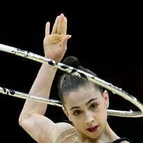 דריה אטמנוב במקצה המוקדמות באולימפיאדת פריז. | EPA