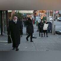 יהודי ברחובות ברוקלין. למצולם אין קשר לכתבה. | נתי שוחט, פלאש 90