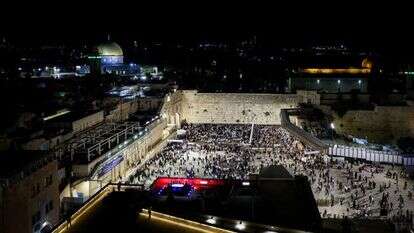 תשעה באב תשפ"ד ברחבת הכותל המערבי. | חיים גולדברג, פלאש 90