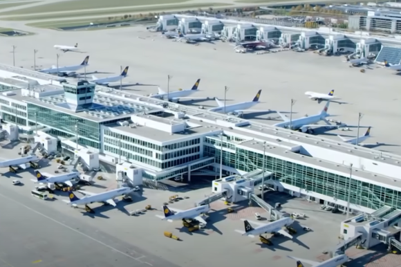 שדה התעופה של מינכן. | מסך מיוטיוב שדה התעופה של מינכן. | מסך מיוטיוב