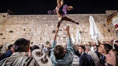 הקפות שניות בכותל, 2022. | יונתן זינדל, פלאש 90