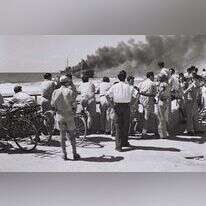 "כל הפרשה מסופרת עד היום דרך עיני הימין". אלטלנה עולה בלהבות מול חופי תל אביב. | לע"מ