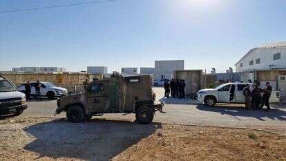 זירת הפיגוע באזור התעשייה בקדומים. | TPS