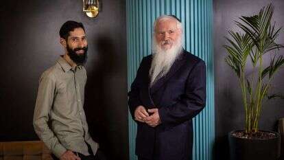 הרב מאניס פרידמן (מימין) וד"ר אלעד בן אלול. | אריק סולטן