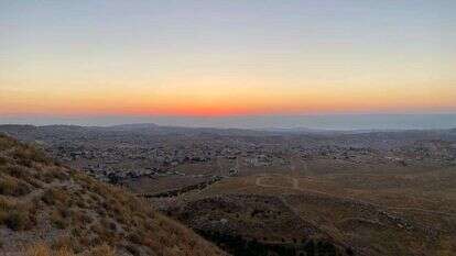 נוף גן לאומי הרודיון בשקיעה. | פיני זרביב, רשות הטבע והגנים