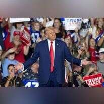 טראמפ בעצרת בחירות. | AFP
