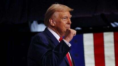 טראמפ בעצרת בחירות. | AFP