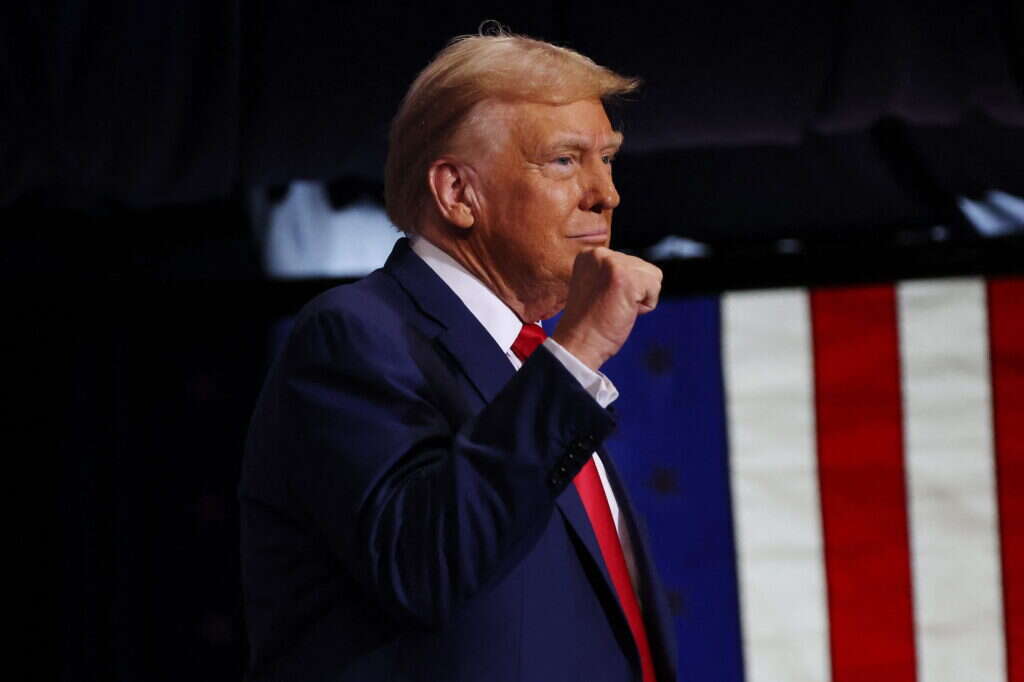 טראמפ בעצרת בחירות. | AFP