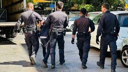 מעצר חרדי בהפרת סדר סמוך ללשכת הגיוס בירושלים. דוברות המשטרה