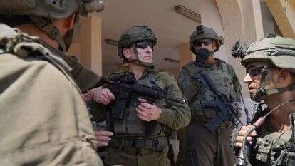 האלוף אמיר ברעם בעזה. דובר צה"ל