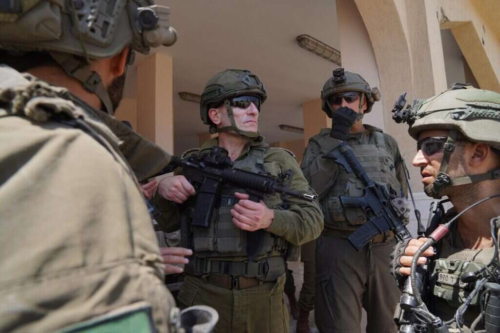 האלוף אמיר ברעם בעזה. דובר צה"ל