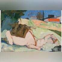 פנחס ליטבינובסקי, "גמל לבן" מתוך סדרת "האוריינט", שנות העשרים, שמן על בד. | אלעד שריג