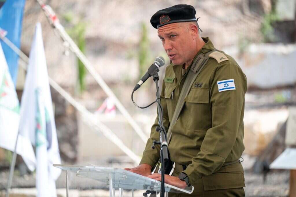 תא"ל מורן עומר בטקס חילופי מפקד אוגדה 36. | דובר צה"ל