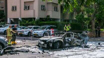 פיצוץ רכב בהרצליה, לפני כחודשיים. למצולמים אין קשר לכתבה. | פלאש 90