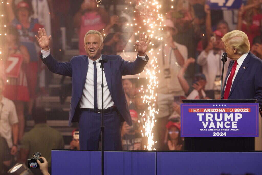 טראמפ וקנדי, שלשום. | EPA