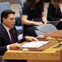 שגריר ישראל באו"ם, דני דנון, במועצת הביטחון של האו"ם. | AFP