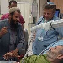 פרחאן קאדי שחולץ בידי כוחות צה"ל, בבית החולים סורוקה. | דוברות סורוקה