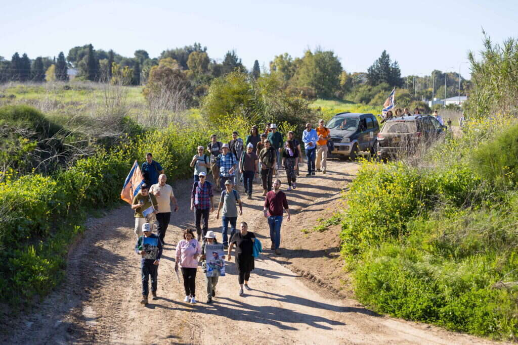 "אנחנו עושים השתדלות והקב"ה עושה את שלו". צעדת הראל לכיוון עזה, פברואר 2024. | לירון מולדובן