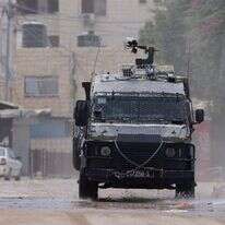 ג'יפ של כוחות צה"ל בג'נין. | EPA