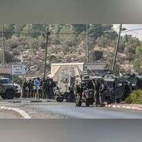 זירת הפיגוע במחסום תרקומיא שבו נרצחו שלושת השוטרים. | Wisam Hashlamoun, Flash90