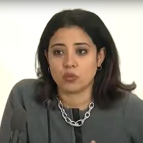 ברנדה עבדלאל, היועצת של קמלה האריס לענייני ערבים. | מסך מיוטיוב