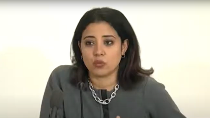 ברנדה עבדלאל, היועצת של קמלה האריס לענייני ערבים. | מסך מיוטיוב