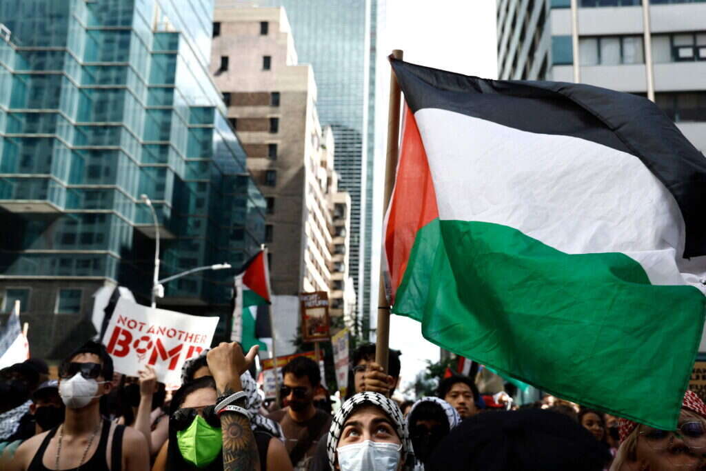 הפגנות אנטי ישראליות בניו יורק | AFP הפגנות אנטי ישראליות בניו יורק | AFP