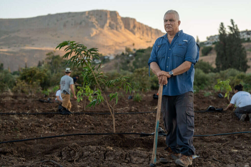 "ונטעתים על אדמתם". אלמוז בחלקתו. | אייל מרגולין, ג'יני