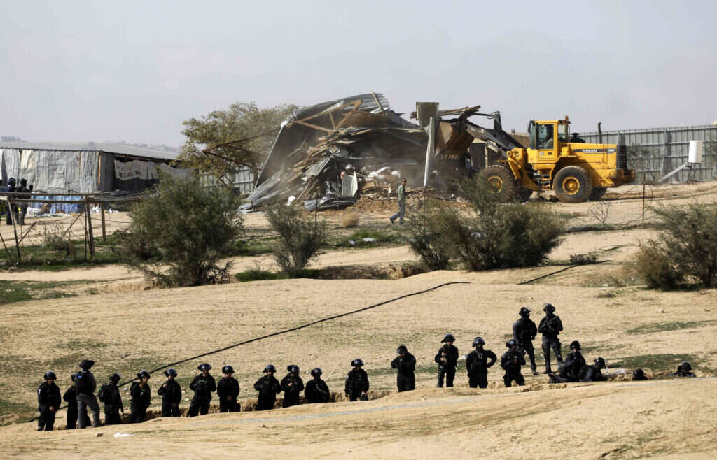 פינוי אום אל־חיראן, 2017. | איי.אף.פי