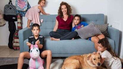 משפחת טחן, קיבוץ העוגן. | אביטל הירש משפחת טחן, קיבוץ העוגן. | אביטל הירש