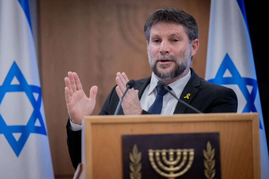 השר סמוטריץ'. | חיים גולדברג, פלאש 90