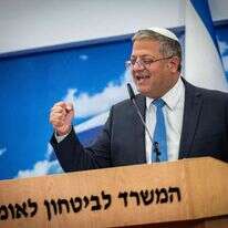 השר איתמר בן־גביר. | יונתן זינדל, פלאש 90