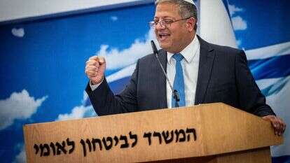 השר איתמר בן־גביר. | יונתן זינדל, פלאש 90