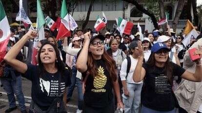 המחאה נגד הרפורמה המשפטית במקסיקו. | AFP