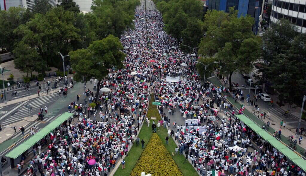 המחאה נגד הרפורמה המשפטית במקסיקו. | AFP