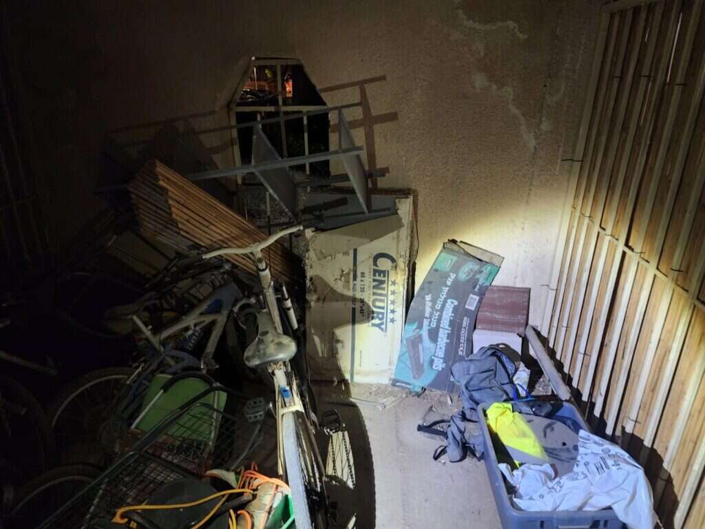 המחסן שבו נמצא האמל"ח. | דוברות המשטרה