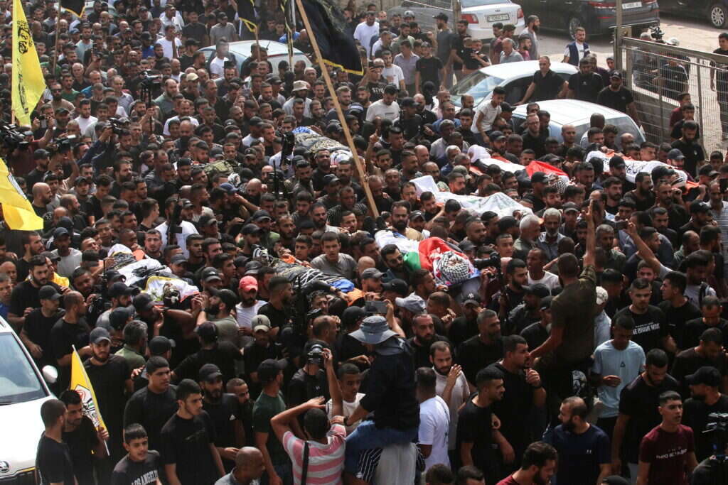 מסע הלוויה במחנה הפליטים ג'נין. | AFP