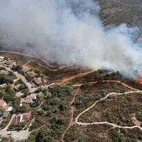 שריפה סמוך לנווה צוף בתל אביב. דוברות מועצת בנימין