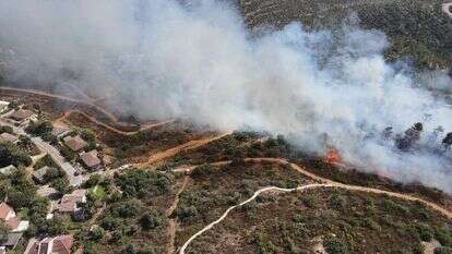 שריפה סמוך לנווה צוף בתל אביב. דוברות מועצת בנימין שריפה סמוך לנווה צוף בתל אביב. דוברות מועצת בנימין