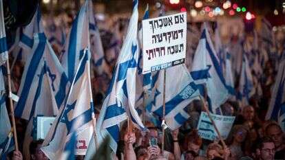 הפגנה בתל־אביב נגד הרפורמה המשפטית, ספטמבר 2023. | אבשלום ששוני, פלאש 90