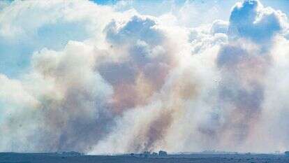 שרפות ברמת הגולן כתוצאה מירי טילי חיזבאללה, ספטמבר 2024. | אייל מרגולין, פלאש 90